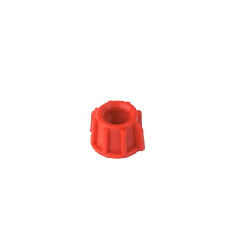 TUERCA PLASTICO 3/8  ROJA