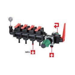 MANDO DISTRIBUIDOR MANUAL 4 VIAS