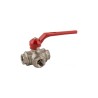 VALVULA ESFERA 3 VIAS 3/4  laton