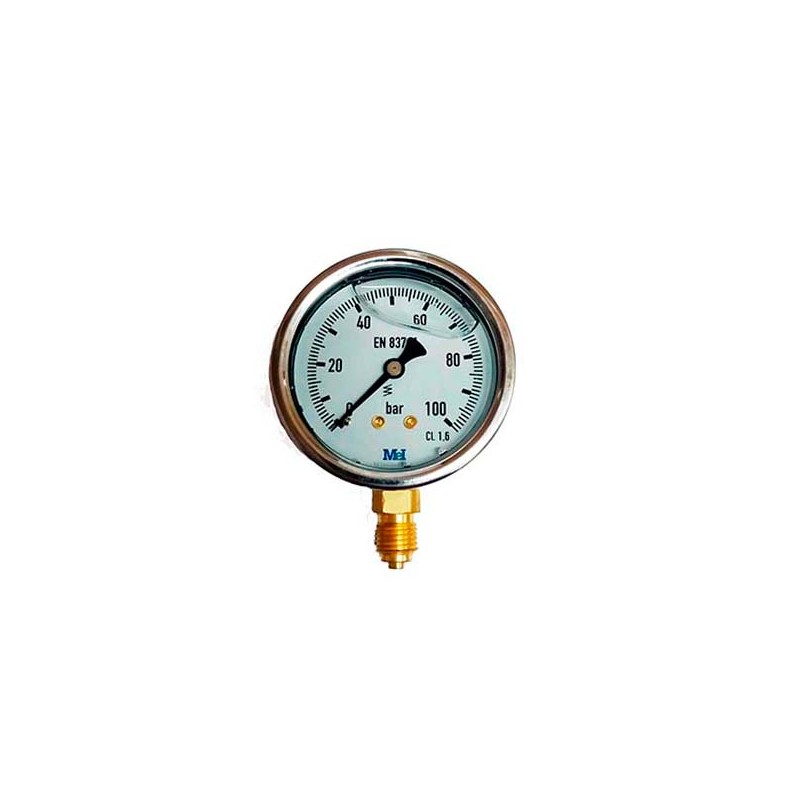 MANOMETRO GLI  INOX 0-100 ATM