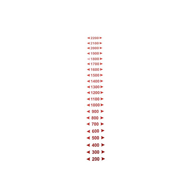 TIRA VINILO DE 200 A 2200 Litros Rojo
