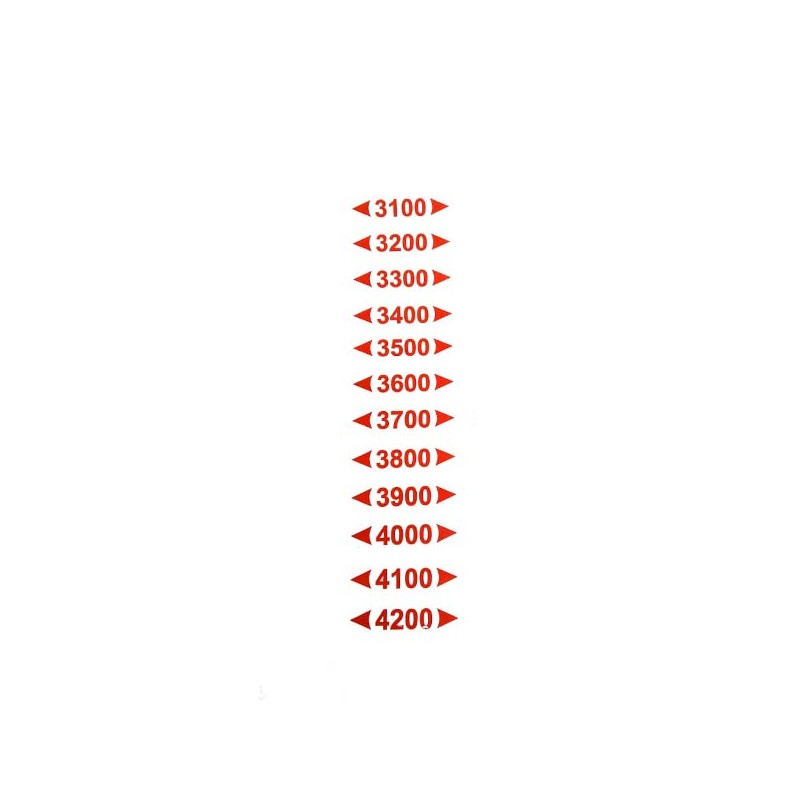 TIRA VINILO DE 3100 A 4200 Litros Rojo