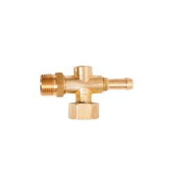 Soporte pulv reg c/entronque 1/2 macho 10mm