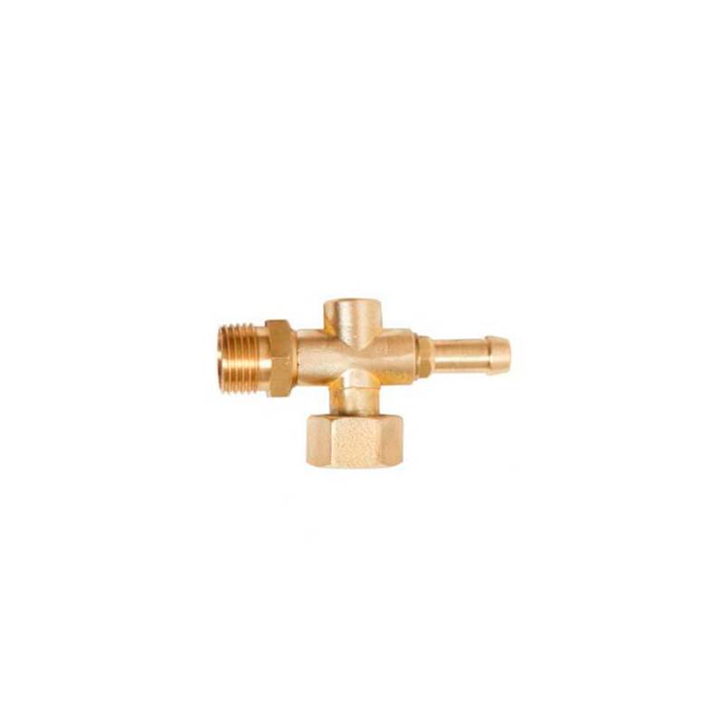 Soporte pulv reg c/entronque 1/2 macho 10mm